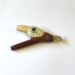 kuripe-petrified-crab-carved-citrine-chrysocolla-front