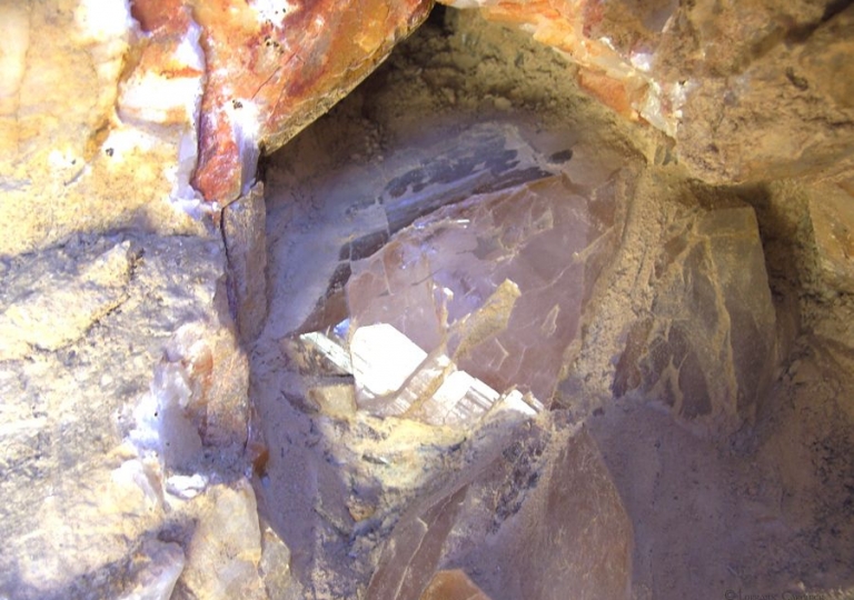 Clear Quartz in Bolder Near Bathurst NSW